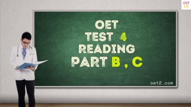 OET Reading Mock test 4 Part B and C